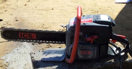 ICS concrete cutting chainsaw