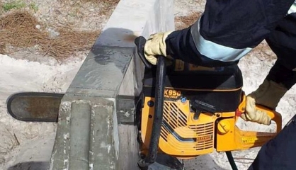 Partner concrete cutting chainsaw